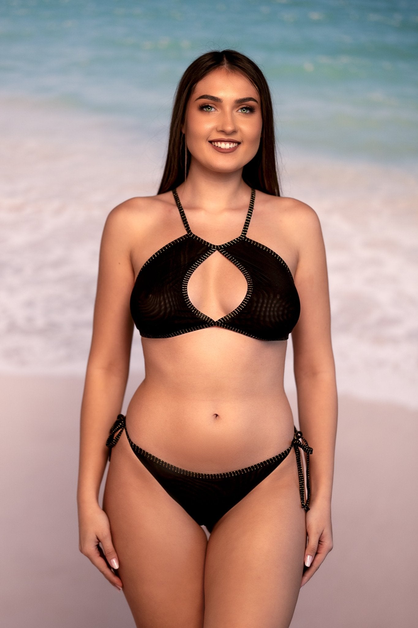 Aziza Keyhole Halter - Brigitewear International, LLC