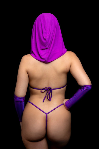 Candescent Grape Micro Thong- Rave Festival - Brigitewear International, LLC