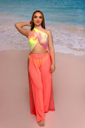 Coachella Pants – Sheer Tie Side Festival Mesh Cover-Up