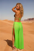Coachella Pants – Sheer Tie Side Festival Mesh Cover-Up