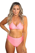 Coral High Waist Bottoms
