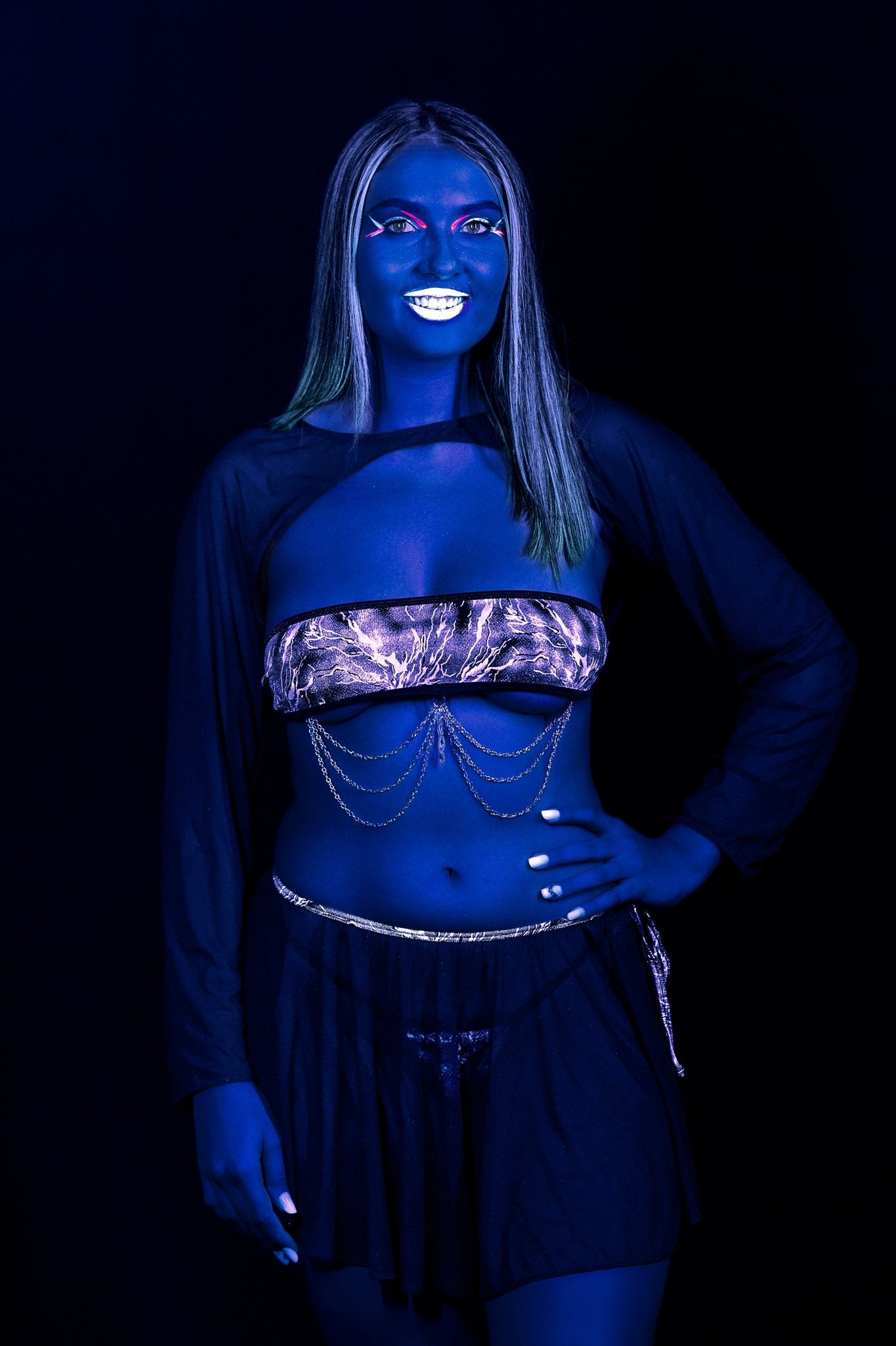 Electric Glint Fairy Skirt- Rave Festival - Brigitewear International, LLC