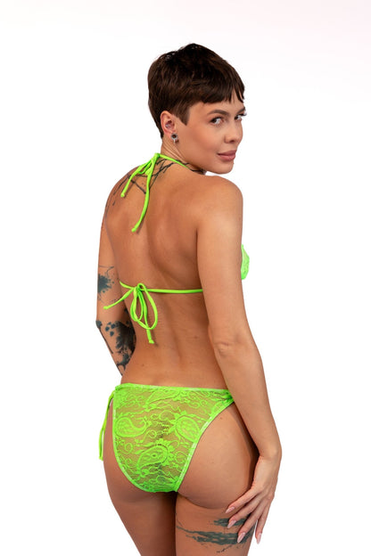 Lime Paisley Bikini Bottoms - Stylish & Sexy Look - Brigitewear International, LLC