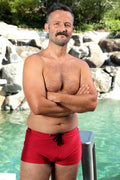 Men’s Square Cut Swim Shorts – Low Rise, Sheer & Sexy Fit | Brigitewear