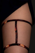 Micro Inferno Heart Leg Garter – Rave Accessory