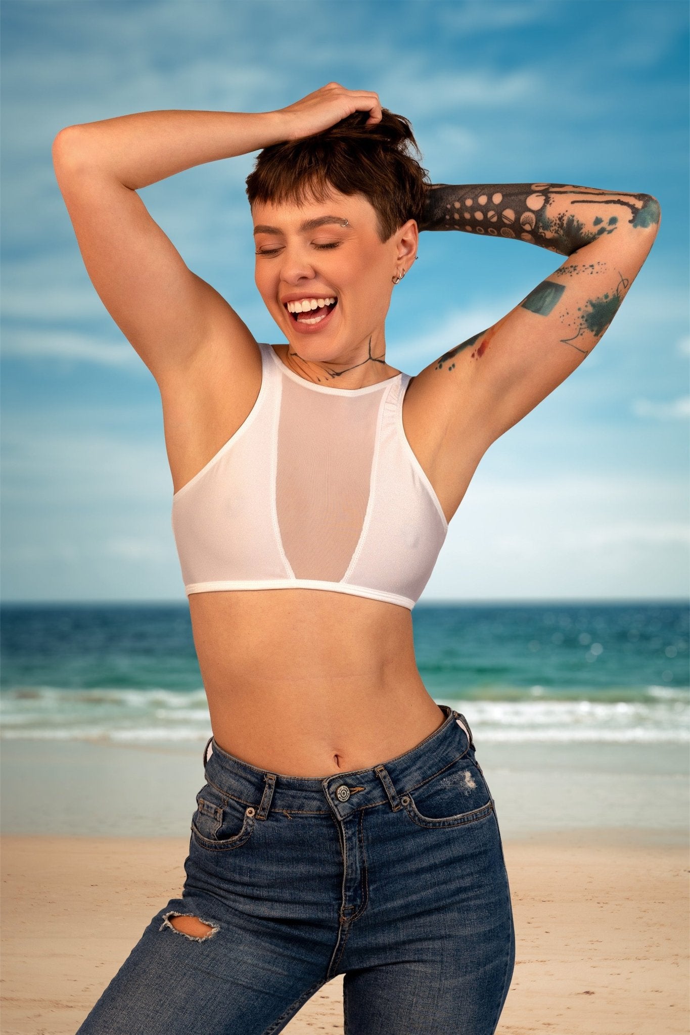 Sporty Knock Out Top By Brigitewear - Brigitewear International, LLC