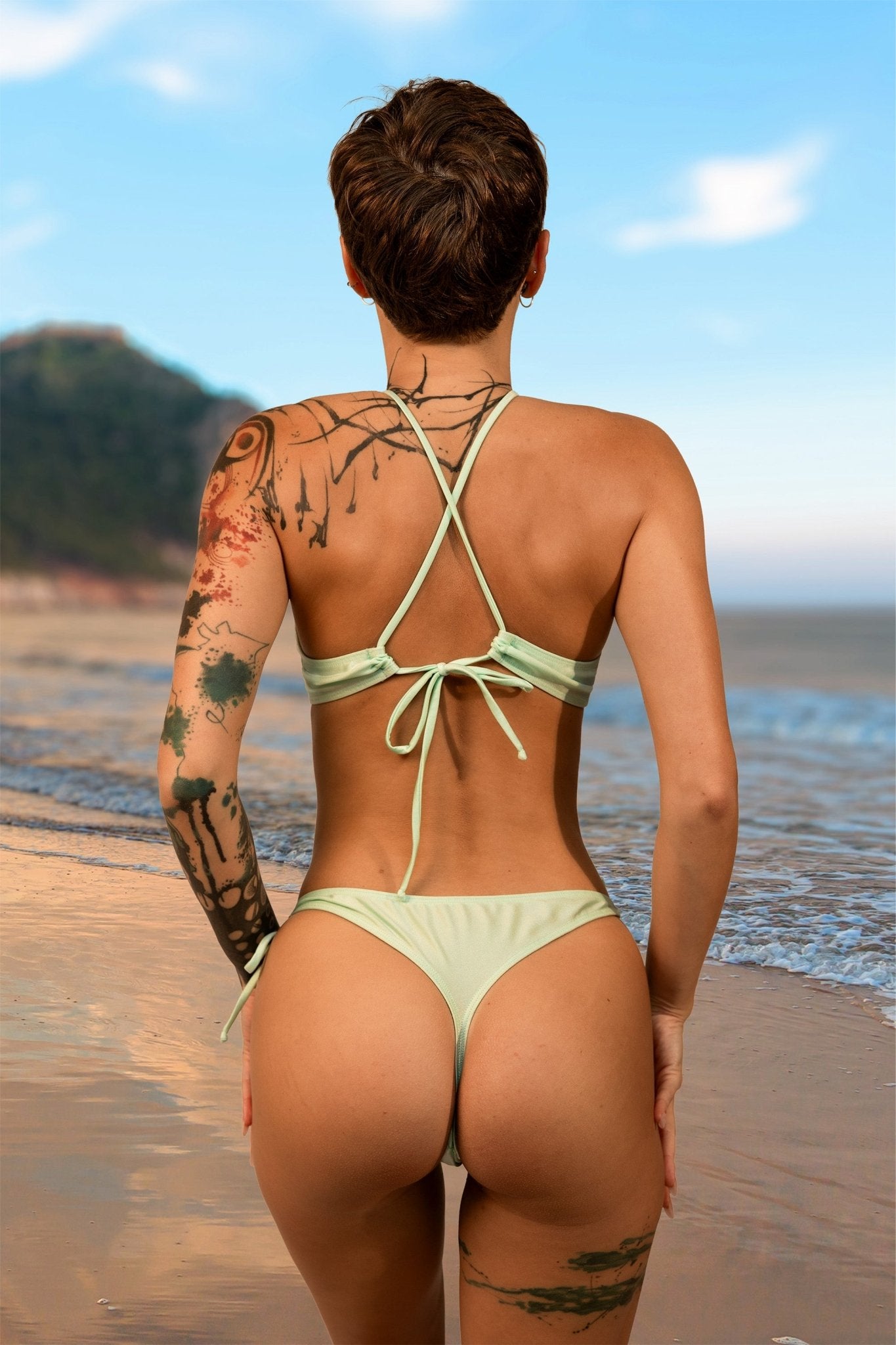 Teardrop Tie Side Thong Or Rio Bottom - By Brigitewear